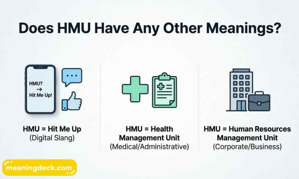 Does HMU Have any other Meanings