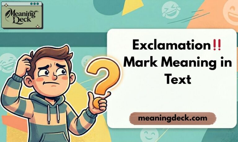 Exclamation Mark Meaning in Text