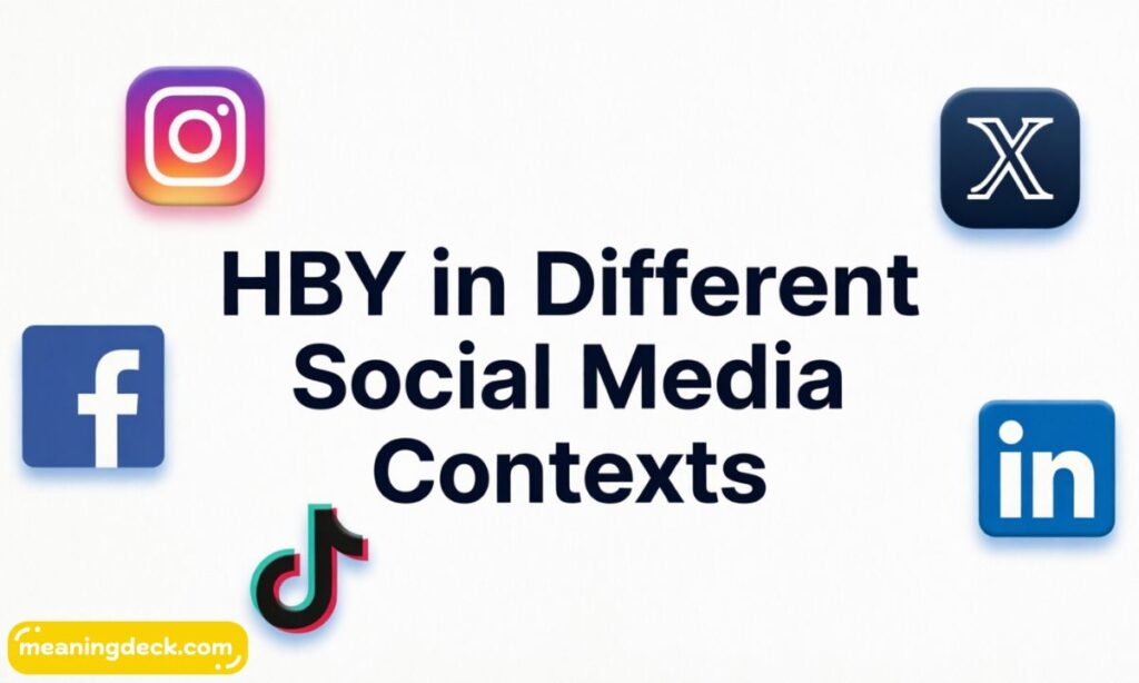 HBY in Different Social Media Contexts
