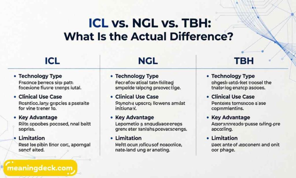 ICL vs. NGL vs. TBH What Is the Actual Difference?