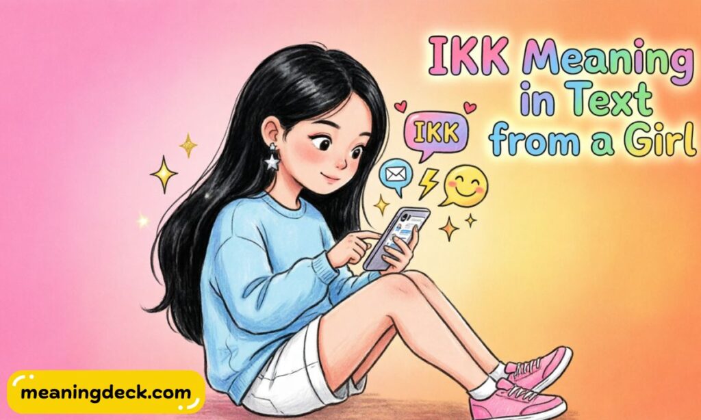 IKK Meaning in Text from a Girl
