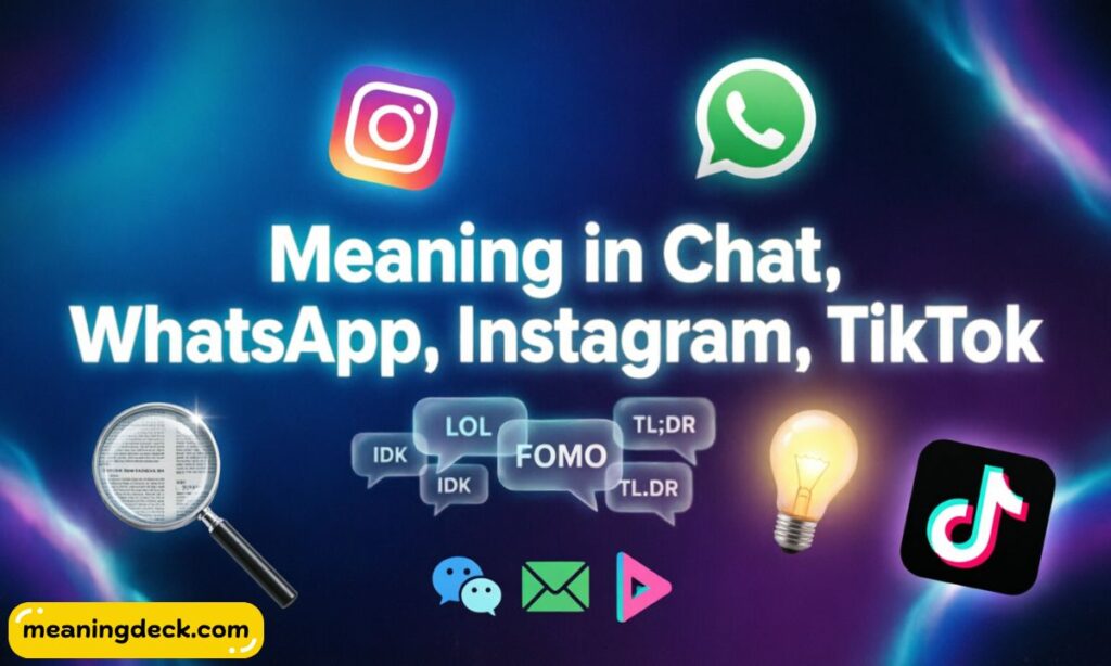 Meaning in Chat, WhatsApp, Instagram, TikTok