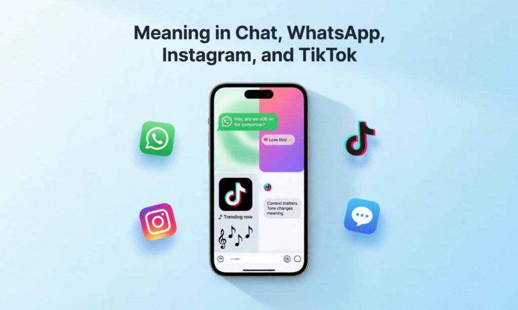 Meaning in Chat, WhatsApp, Instagram, and Tiktok