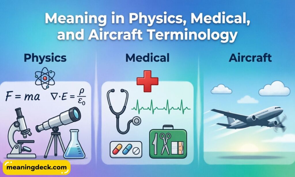 Meaning in Physics, Medical, and Aircraft Terminology