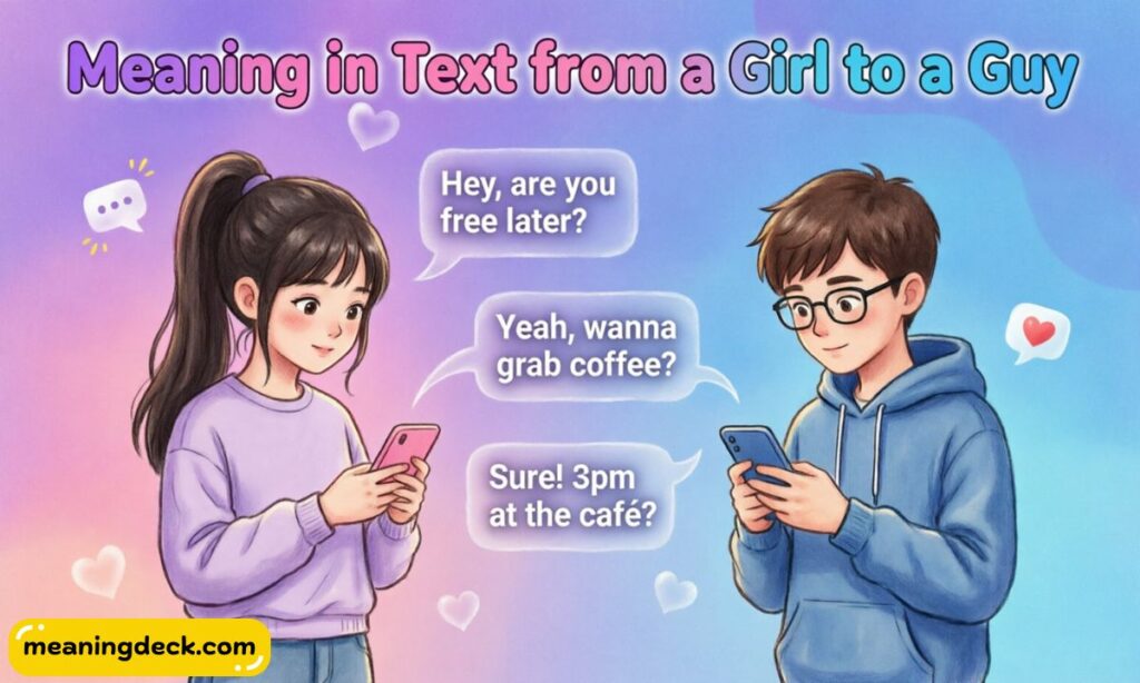 Meaning in Text from a Girl to a Guy