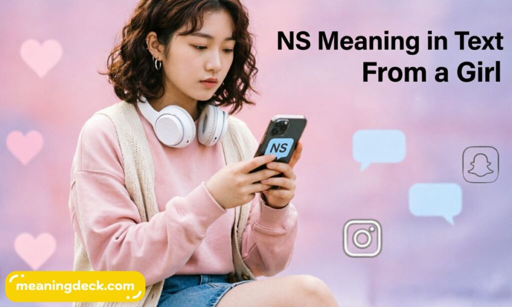 NS Meaning in Text from a Girl