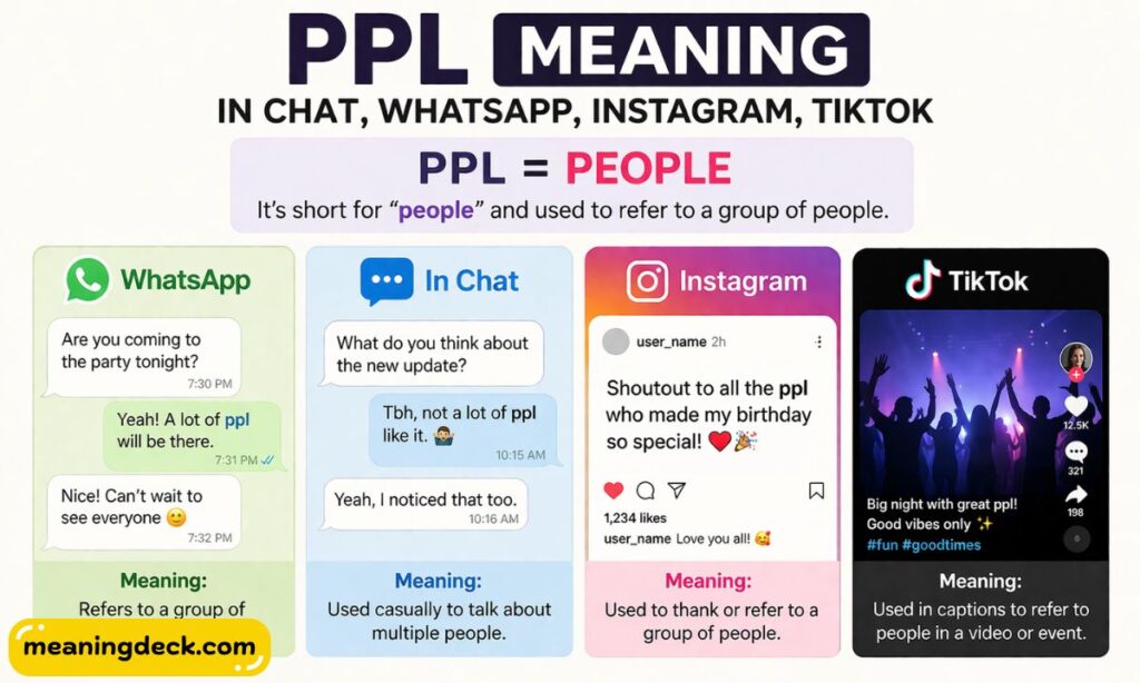 PPL Meaning in Chat, WhatsApp, Instagram, TikTok