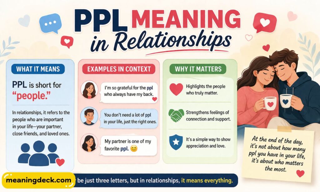PPL Meaning in Relationships