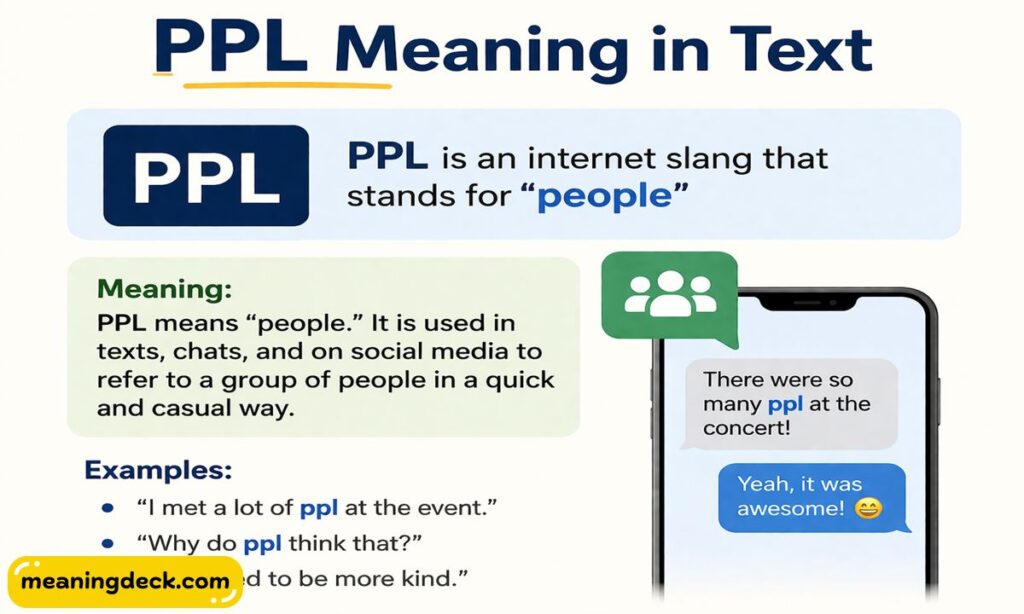 PPL Meaning in Text