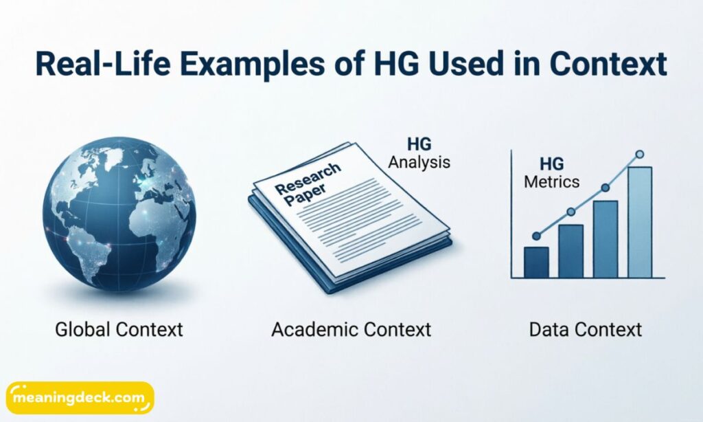 Real-Life Examples of HG Used in Context