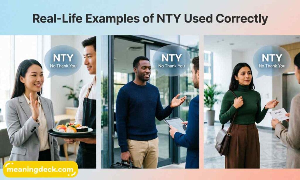 Real-Life Examples of NTY Used Correctly