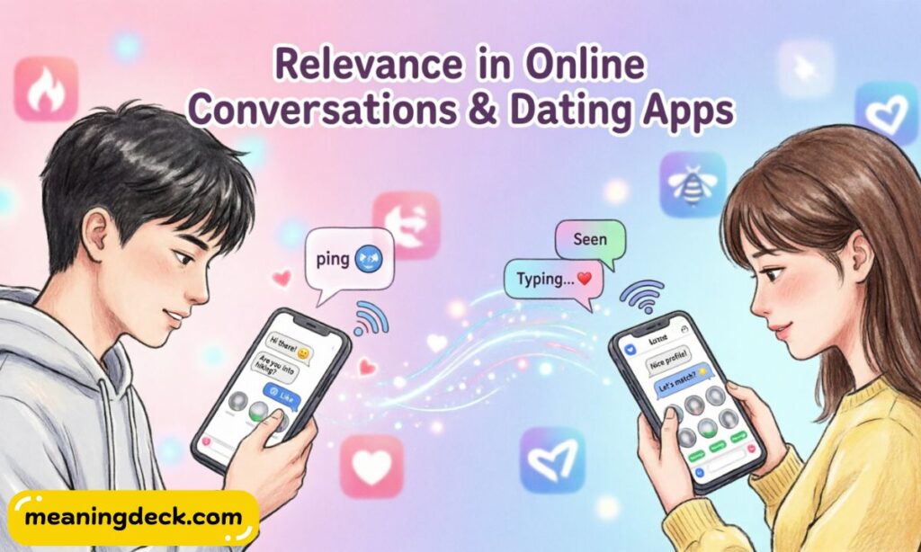 Relevance in Online Conversation and Dating Apps