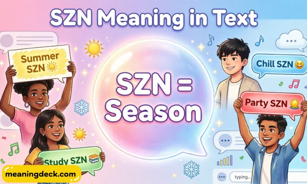 SZN Meaning in Text