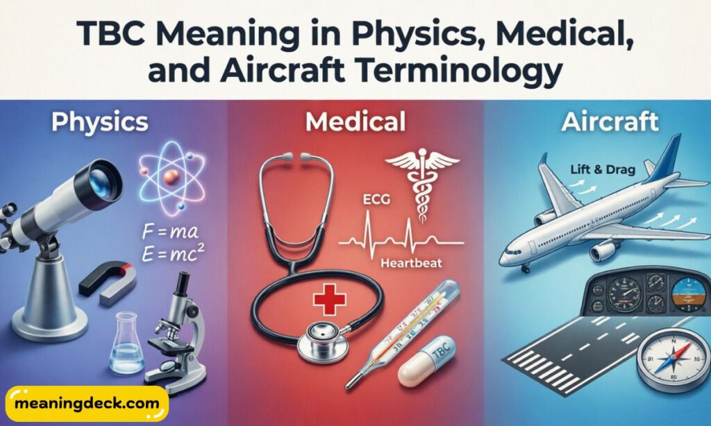 TBC Meaning in Physics, Medical, and Aircraft Terminology