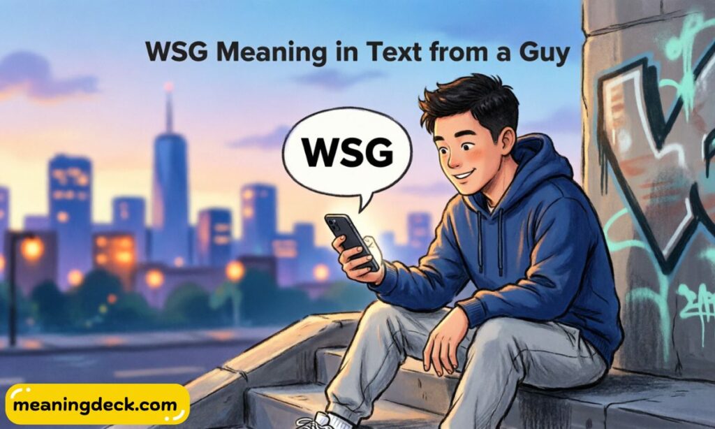 WSG Meaning in Text from a Guy