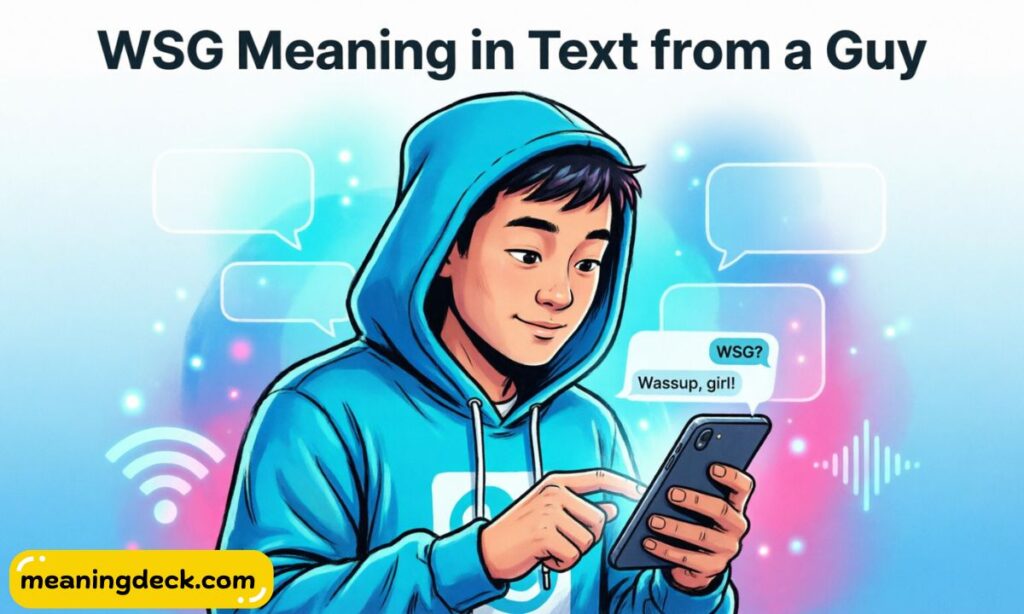 WSG Meaning in Text from a Guy