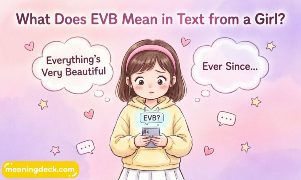 What Does EVB Mean in Text from a Gril?