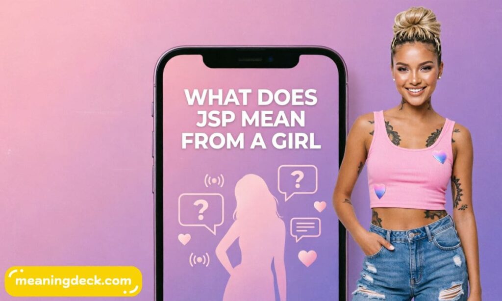 What Does JSP Mean from a Girl