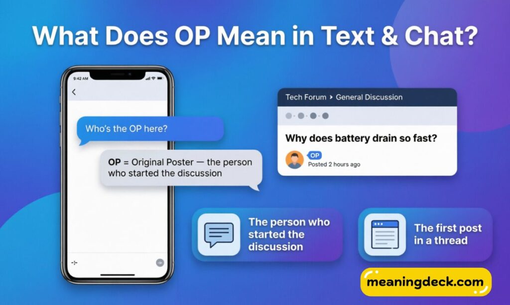 What Does OP Mean in Text and Chat