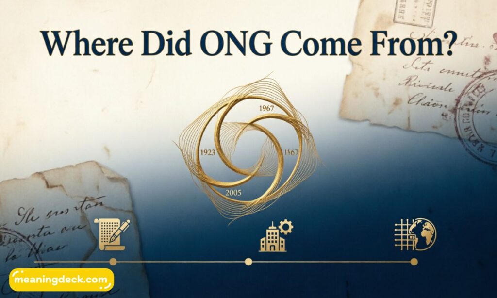 Where Did ONG Come From?