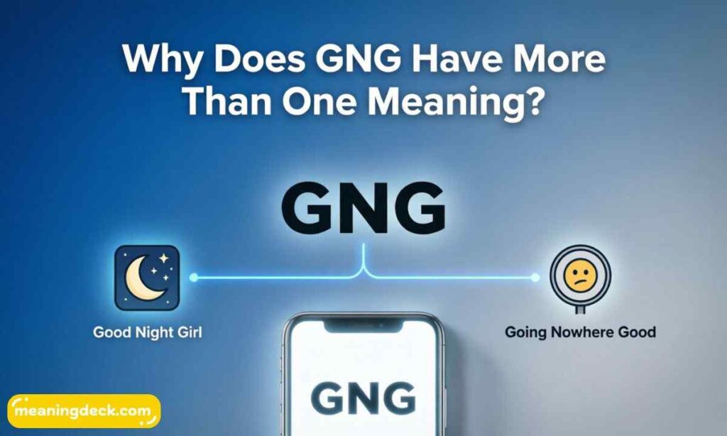 Why Does GNG Have More Than One Meaning?