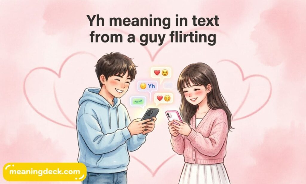 Yh Meaning in text from a guy Flirting