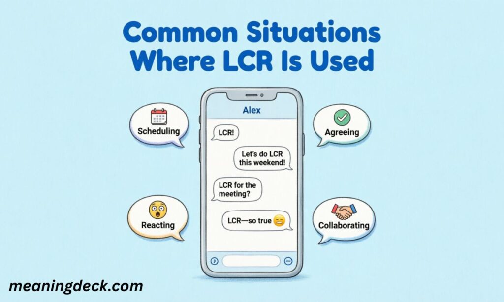 Common Situations Where LCR Is Used 
