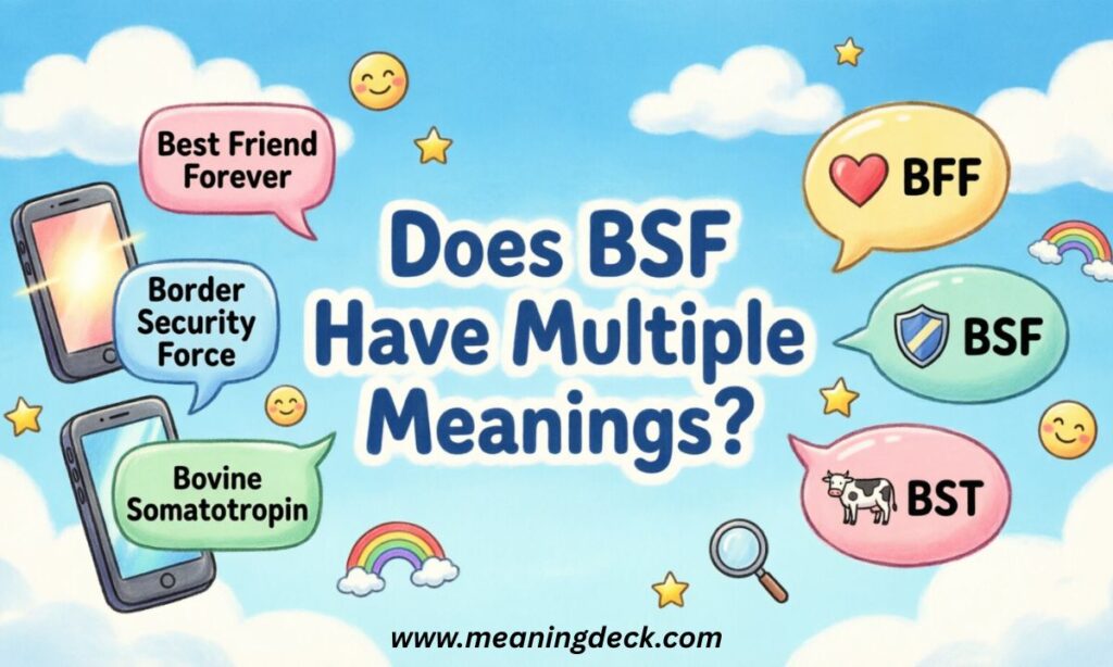 Does BSF Have Multiple Meanings