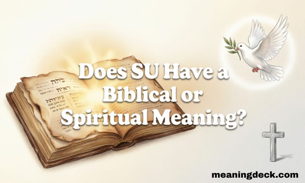 Does SU Have a Biblical or Spiritual Meaning