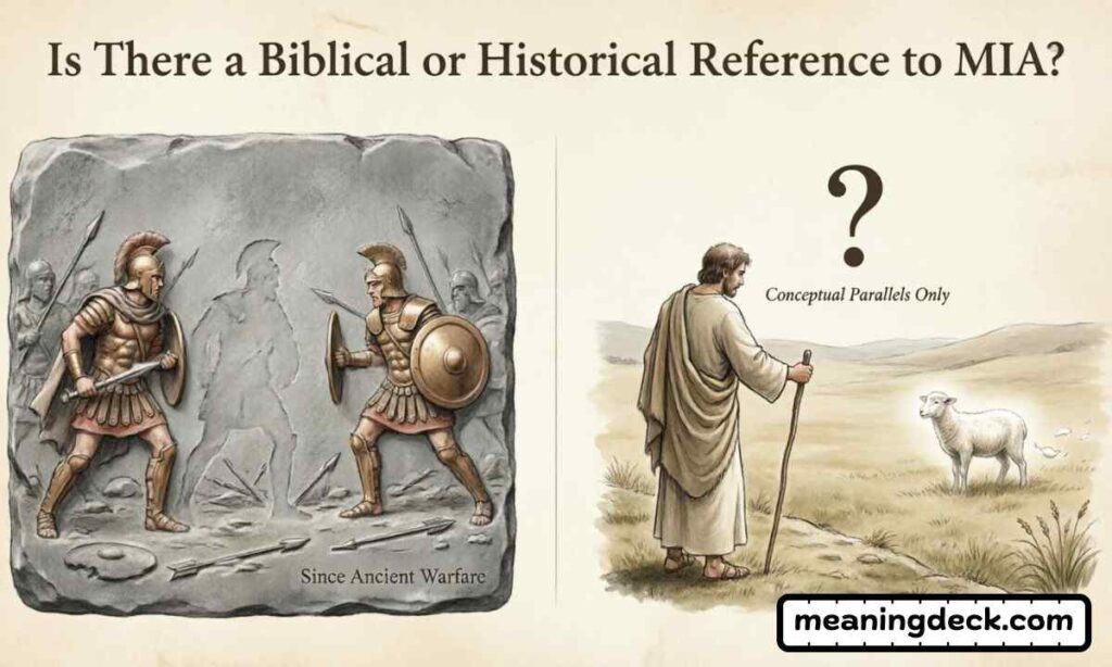 Is There a Biblical or Historical Reference to MIA