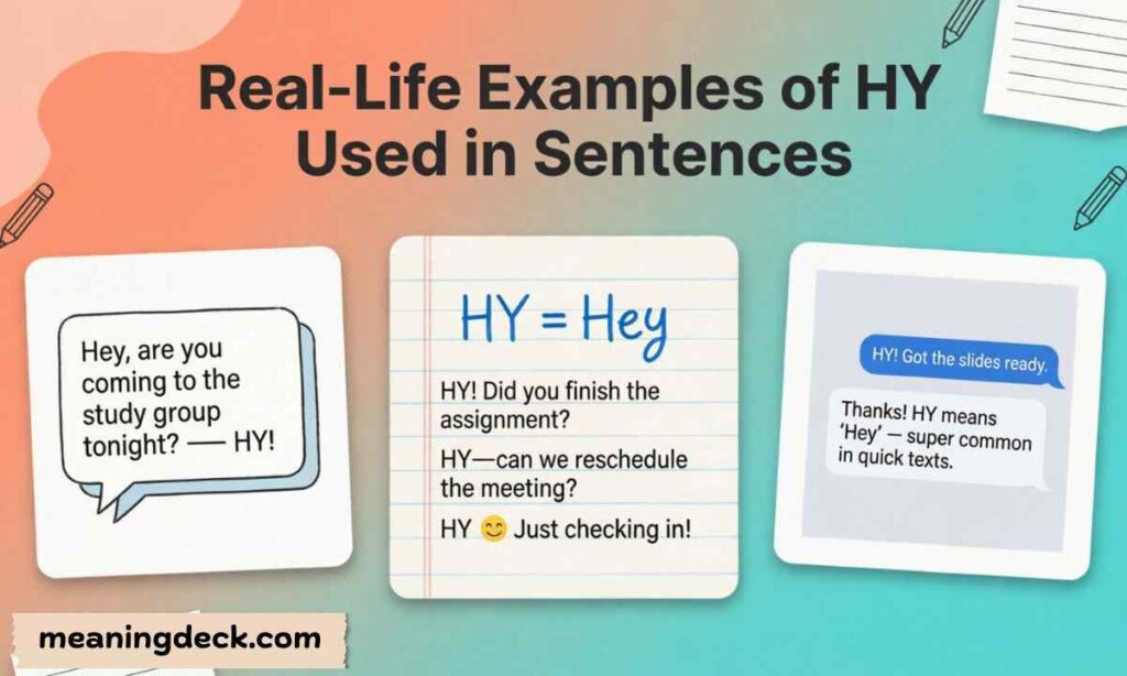 Real-Life Examples of HY Used in Sentences