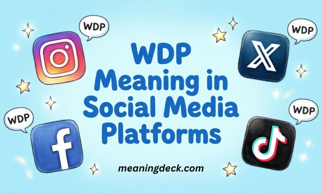 WDP Meaning in Social Media Platforms