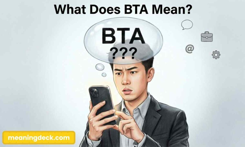 What Does BTA Mean