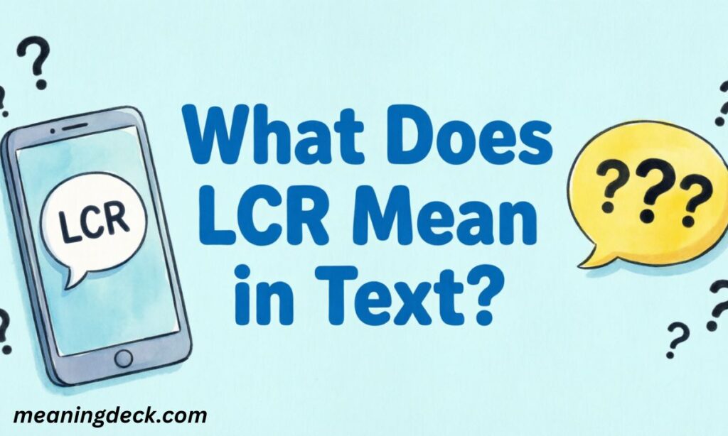 What Does LCR Mean in Text