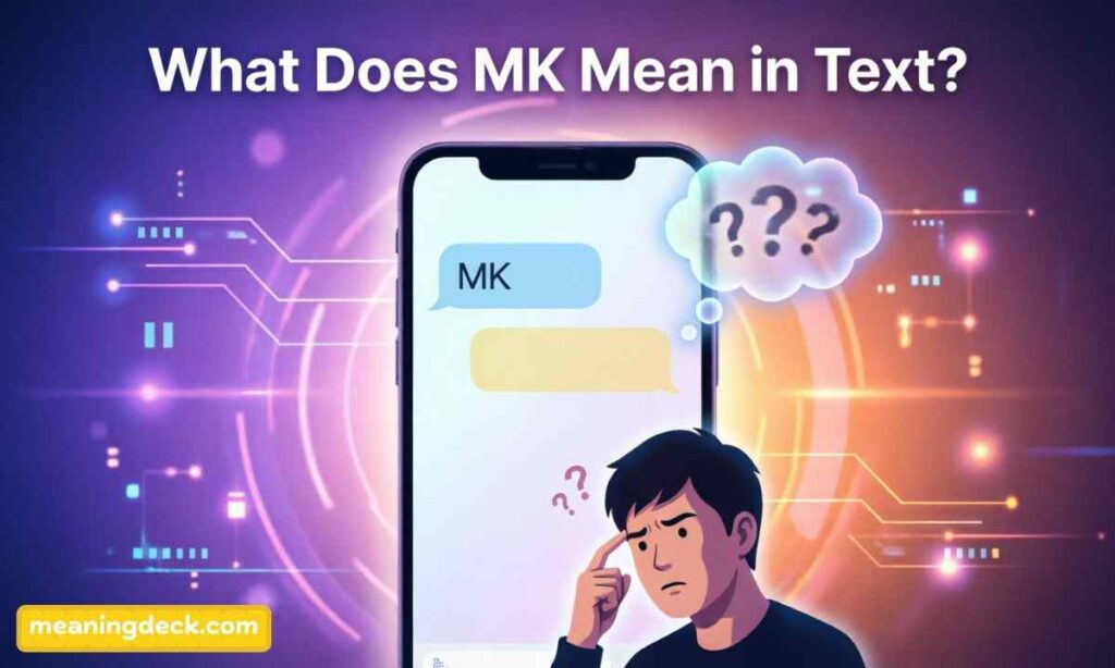 What Does MK Mean in Text?