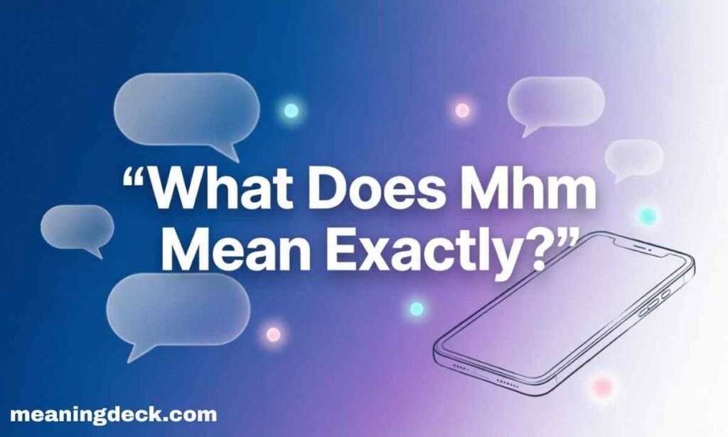 What Does Mhm Mean Exactly