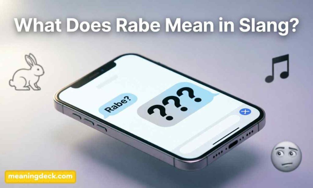 What Does Rabe Mean in Slang?