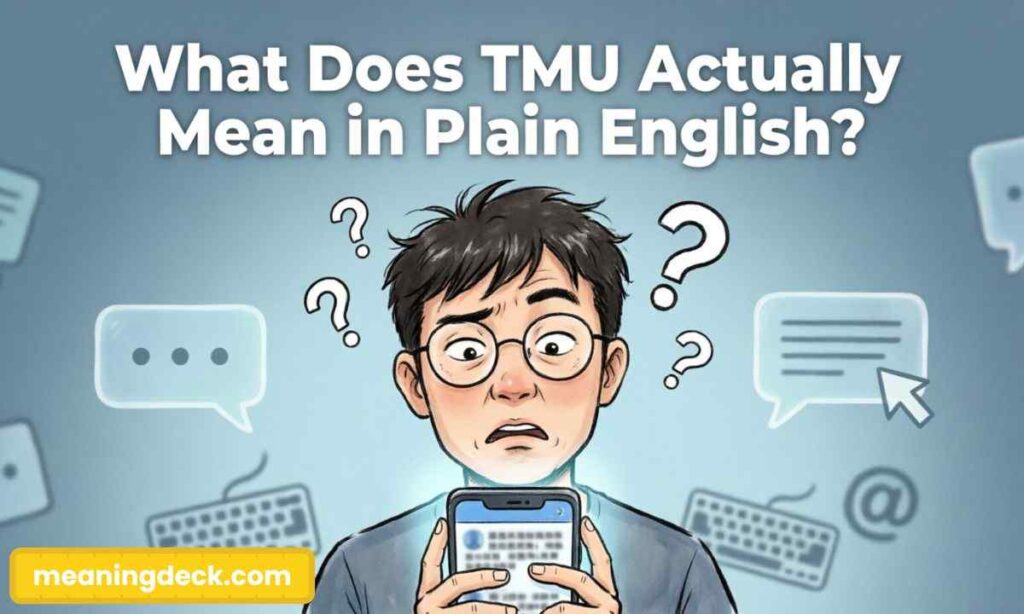 What Does TMU Actually Mean in Plain English