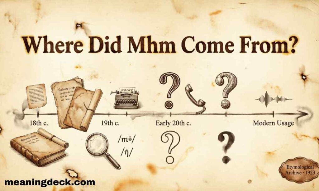 Where Did Mhm Come From