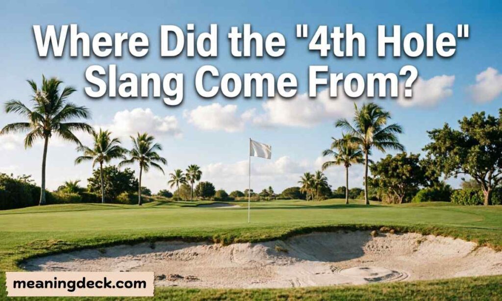 Where Did the 4th Hole Slang Come From?