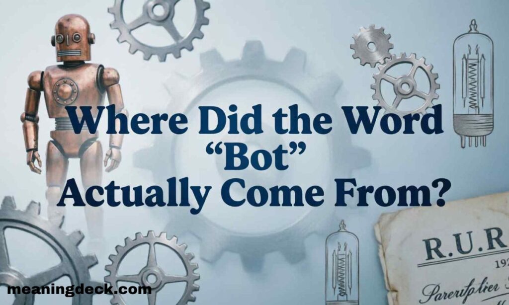 Where Did the Word Bot Actually Come From