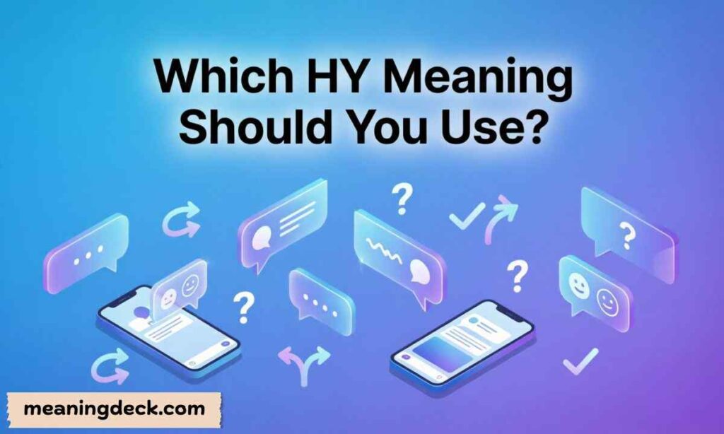 Which HY Meaning Should You Use?