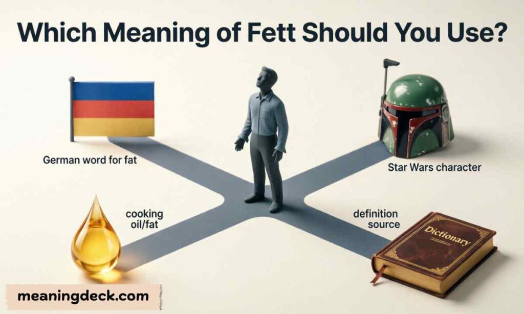 Which Meaning of Fett Should You Use?