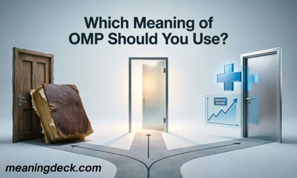 Which Meaning of OMP Should You Use