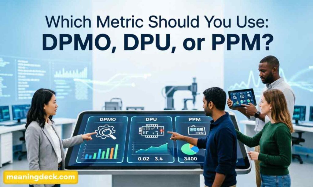 Which Metric Should You Use DPMO, DPU, or PPM?