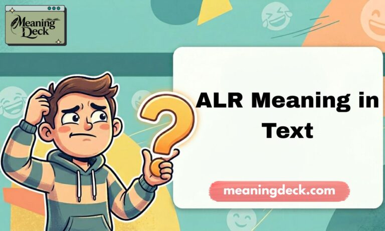 ALR Meaning in Text
