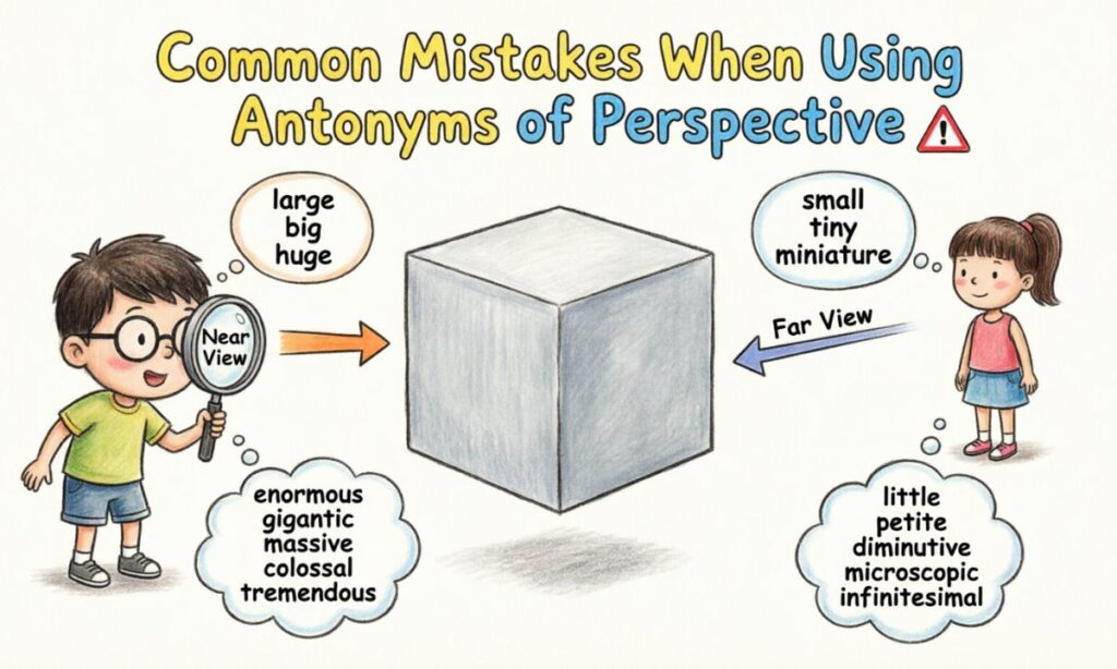 Common Mistakes When Using Antonyms of Perspective