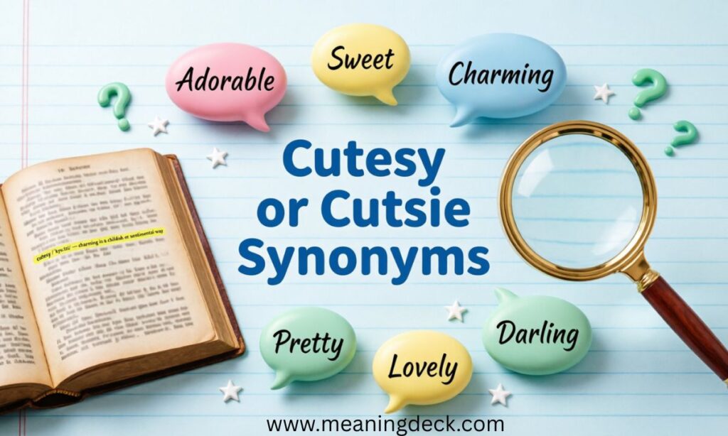 Cutesy or Cutsie Synonyms