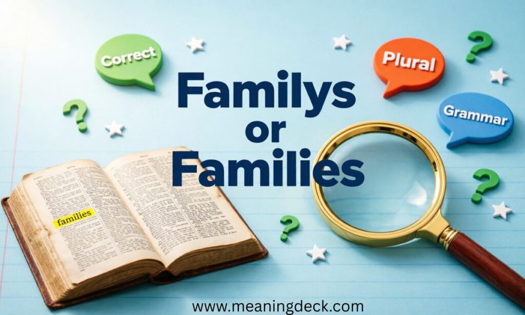 Familys or Families 