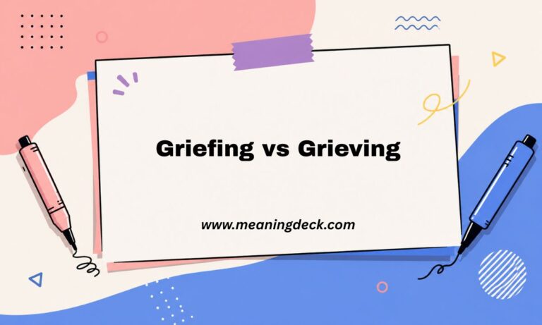 Griefing vs Grieving